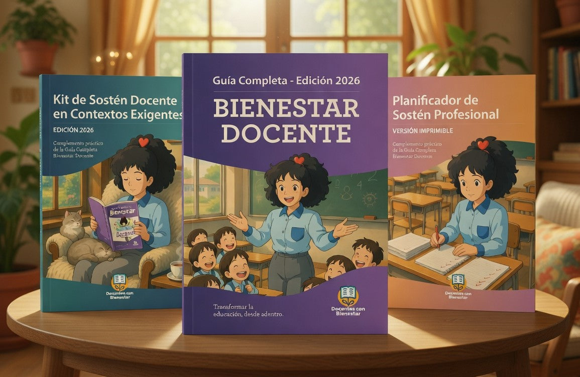 📙 Guía Completa Bienestar Docente + Kit de Sostén + Planificador (Pack digital)